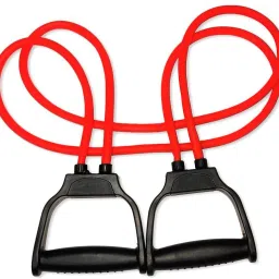 vatsmart Combo of Triple Spring Tummy Trimmer and Exercise Band / Resistance band Ab Exerciser image 2