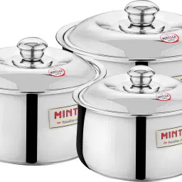 Stainless Steel Hot Case Harmony Set Pack of 3 Serve Casserole-image-66