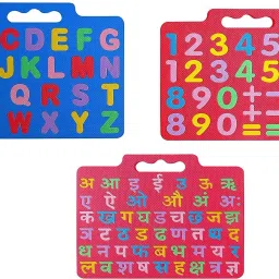 Eva Multicolor Combo Capital Alphabets A to Z & Number & Hindi Varnamala Learning Board Play Floor Mat Interlocking Puzzle for Kids, Boys, Girls, Children Toys for Age 2+ Pack of 3-image-30
