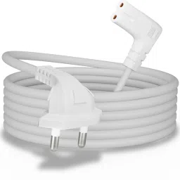 Fedus Power Cord 3 m M 2-pin L-Shape Universal Replacement AC Power Cord Cable Wire for LED TV, Printer-image-19