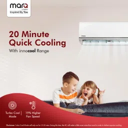 marq by flipkart 2024 Range 1.5 Ton 3 Star Split Inverter 4-in-1 Convertible with Turbo Cool Technology AC- White image 5