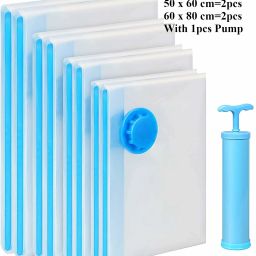 Space Saver Air Compression Bag With Pump 2S(50cm x 60cm)2M(60cm x 80cm) Travel Storage Vacuum Bags-image-67