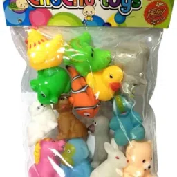Chu chu bath toys cractor multicolour colour 12 piss set chu chu toys Rattle-image-7