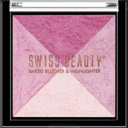 Mini Baked Shimmer Blusher and Highlighter Palette for Face makeup-18