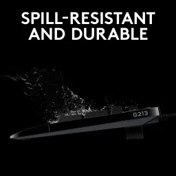 Logitech G213 / Lightsync RGB, Spill-resistant, Palm-rest, Customizable Keys Wired USB Standard Gaming Keyboard Compatible with Desktop, Laptop, Mac multimedia_keys,G213 / Lightsync RGB, Spill-resistant, Palm-rest, Customizable Keys image 3