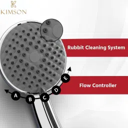 kimson Ostrich ABS Multi Function Mist Rain Waterfall Hand Shower Handle Only Handheld image 3