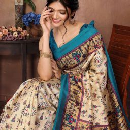 Printed Daily Wear Art Silk Saree-image-49