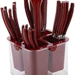25 Pieces Camry Premium Stainless Steel Cutlery Set with Storage Box Stainless Steel Cutlery Set-image-91