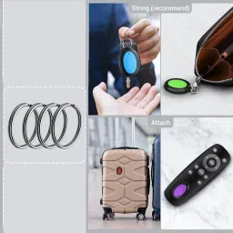 qawachh Wireless Strong Key Finder, One-Click Search ,1 Rf Transmitter and 4 Receivers Location Smart Tracker image 4
