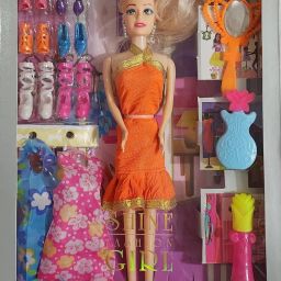 Shine Dolls for Girl’s Surprise Moveable Doll Set with Beautiful Accessories-H16-27