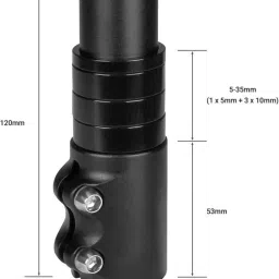 nsv Bicycle Cycle Heads Up Stem Riser Adaptor Cycle Handle Extension Bicycle Handle Grip image 3