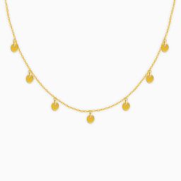 925 Sterling Silver Golden Mini Charm with Chain and stamped Rhodium Plated Sterling Silver Necklace-20