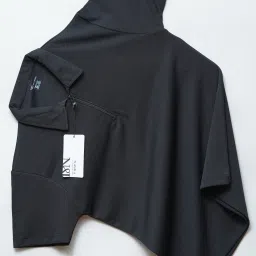 Men Solid Polo Neck Polyester Black T-Shirt-image-85
