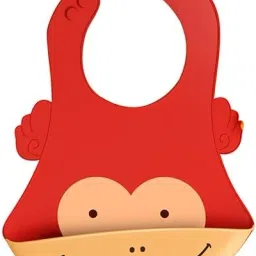 Baby Silicon Bib with Pocket Waterproof Adjustable Feeding Bibs-image-4
