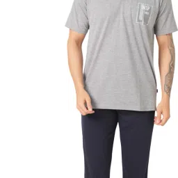 Men Top & Pyjama Set Multicolor Solid-image-29