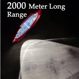 shoptric 2 km long range LED jumbo kisan bright light torch 280W 2 mod heavy duty battery Torch image 4