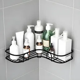 gloxy Mounted Bathroom Corner/ Shelf/ Rack/ Storage Organizer Shelf Shelves 9 Inch Stainless Steel Toilet Paper Holder-picture-1