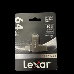 Lexar Dual Type C D400 USB 64GB Dual Flash Drive 3.2 64 GB OTG Drive Compatible with Desktop Computer, Mobile, Laptop USB 3.2 Metal Case-26