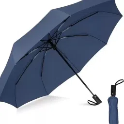 3 Fold UV _Coated large stylist heavy duty long lasting Men & Women Travel Umbrella-image-44