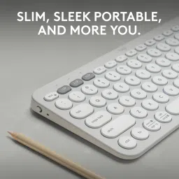Logitech Pebble Keys 2 K380s Bluetooth Laptop-size Tablet Keyboard Compatible with Desktop, Laptop, Mac Slim & Portable, Easy-Switch for Windows, macOS, iPadOS, Android, Chrome OS image 3