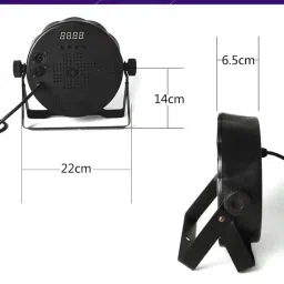 kavyara 60 LED Par Can Light for DJ Setup – RGB Lights with Remote & Sound Sensor Shower Laser Light image 4