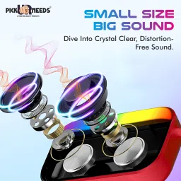 Pick Ur Needs Portable Wireless Speaker With RGB Light USB Device/TF Card Hands Free Calling 5 W Bluetooth Speaker image 4