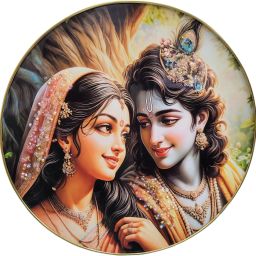 radha krinshn rezzin art 30 cm 10 inch rezzin art-28