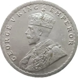 1 One Rupee Rare year 1921 George V King Medieval Coin Collection-image-2