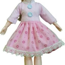 Doll Set Movable Joint Makeup Cute Girl Brown Eyes Fashionable Doll for Kids Girls (Size: 30 cm Color: White+Pink)-image-69
