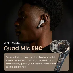 boult X50 with 40Hr Battery, Quad Mic ENC, 45ms Ultra Low Latency, Made In India, 5.1 Bluetooth Headset image 3