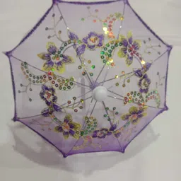 Mandir Decoration Net Pooja Umbrella Designer Umbrella-image-12