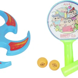 Combo-Boomerang Flying Disc And Sigma Racket Multicolor Table Tennis Kit-10