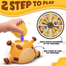 wembley Giraffe Balancing Stacking Game for Kids 2 Players Tabletop Interactive Fun image 5