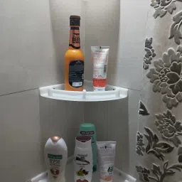 Unbreakable Plastic Corner Shelf Set / Bathroom Corner Shelf / Bathroom Accessories/ Home Decor Crystal Corner Shelves for Bathroom Plastic Wall Shelf-image-50
