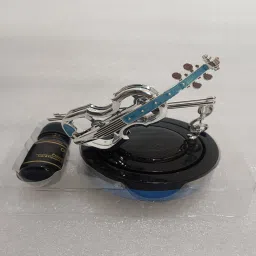 GiftChowk Solar-Powered Guitar Model Car Aroma Diffuser Car Dashboard Diffuser image 2