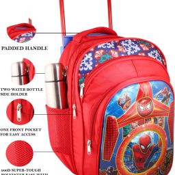 Medium 30 L Laptop Backpack Medium 30 L Backpack Stylish girls boys School Trolley Bags RED (RED)-image-55
