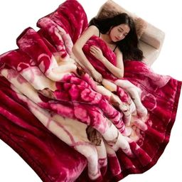 cozyexports Floral Single Mink Blanket for Heavy Winter-picture-7