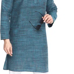 Men Khadi Cotton Kurta Pyjama Set-image-34