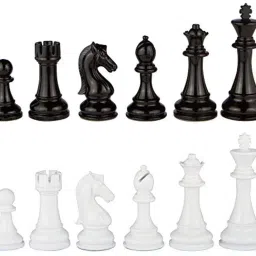 Super Strong Solid Big Size Chess Set of 32 Plastic Chess Pieces 12 cm Chess Board-26