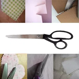 dsharpp 8" Inches Zig Zag Scissor for Cloth Cutting and Tailoring Work-A1 Scissors image 5