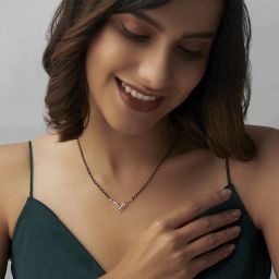 Beautiful and Latest Design Pendant with 18 Inch chain Alloy Mangalsutra-image-92