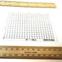 PATWARI DIAGONAL SCALE AND TAANK MINI COMBO OF 16'' = 1 MILE Height Gauge-image-3