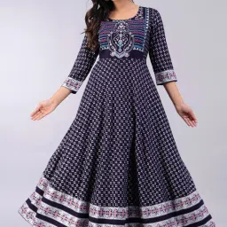 Printed Viscose Rayon Stitched Anarkali Gown-image-37
