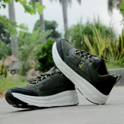 Leap7x MOUNT-E Sports Lacing Shoes With PU Upper | Suitable For GYM,Walking & Running Shoes For Men-image-2