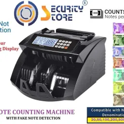 Security Store Black Cruze Note Counting Machine image 3