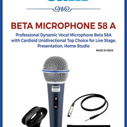 Pro Dynamic Vocal Mic Beta 58A Cardioid for Live Stage,Presentation, Home Studio Microphone-image-52