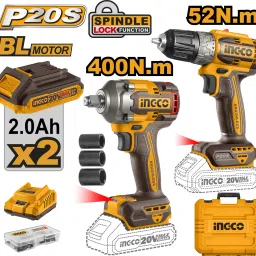 CKLI20271 Cordless combo 1/2" Impact wrench 400Nm + Impact drill 52Nm Cordless Impact Wrench-14