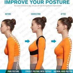 advenga Posture Corrector for Clavicle Support, Adjustable Elastic Back Straightener Posture Corrector image 3