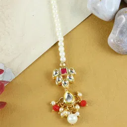 Asthetika Kids Gold-Plated Kundan & Stone-Studded Maangtikka-picture-33