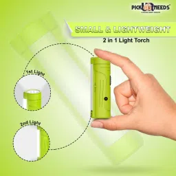 pick ur needs Mini Pocket LED 25W Rechargeable Flashlight Torch With Emergency Side Tube Light 3 hrs Torch Emergency Light image 4